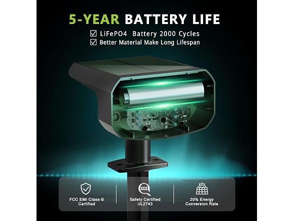 DAMINY 6-Pack Solar Spotlights IP65