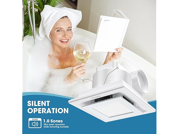 Bathroom Exhaust Fan with Light