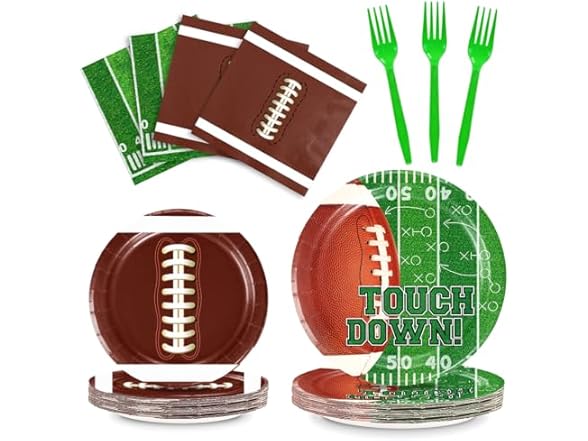 Football Party Supplies Decorations Set