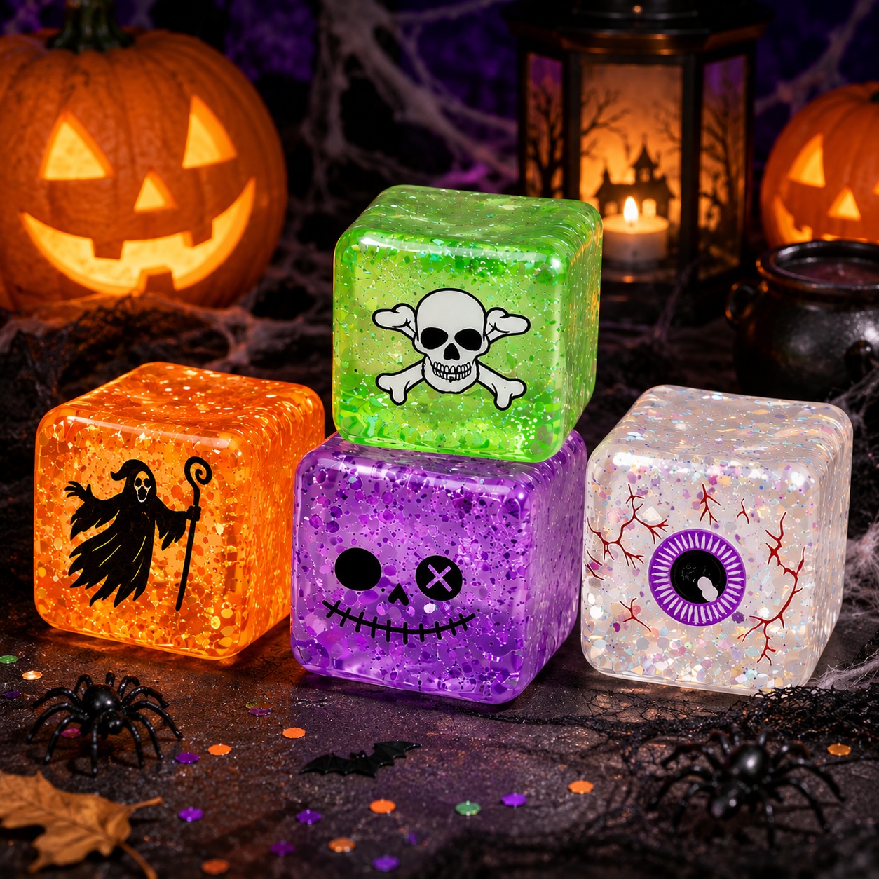 Halloween Jelly Cube Squishy 2-Pack Mystery Set - Gallery 16