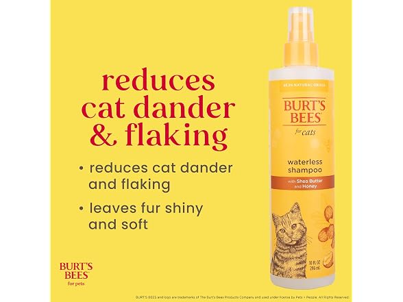 Burt's Bees for Pets Waterless Cat Shampoo, 6-Pack