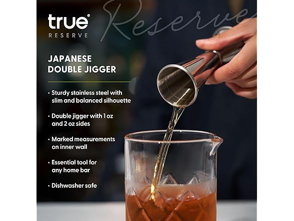 Double Jigger 1oz and 2oz Stainless