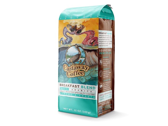 (3 Pk) Castaway Coffee Whole Bean Breakfast Blend