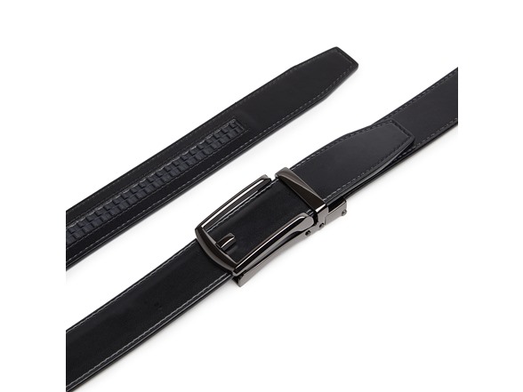Carlo Fellini Mens Leather Ratchet Belt