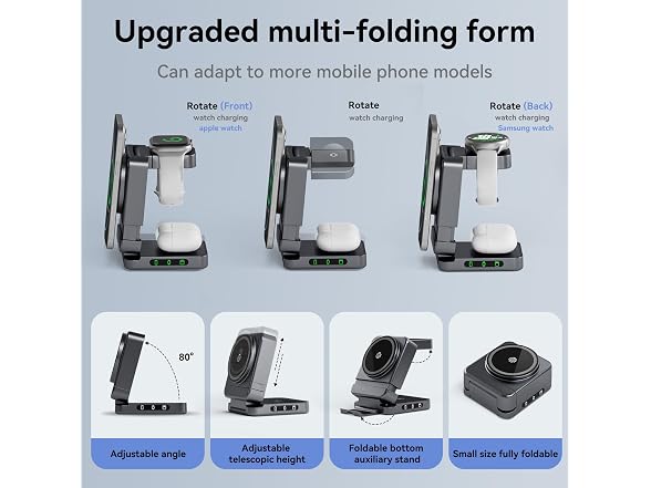 FREEFISH 3 in 1 Wireless Charging Station