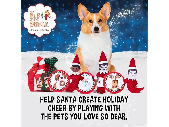 The Elf on the Shelf 2pc Dog Toy Set