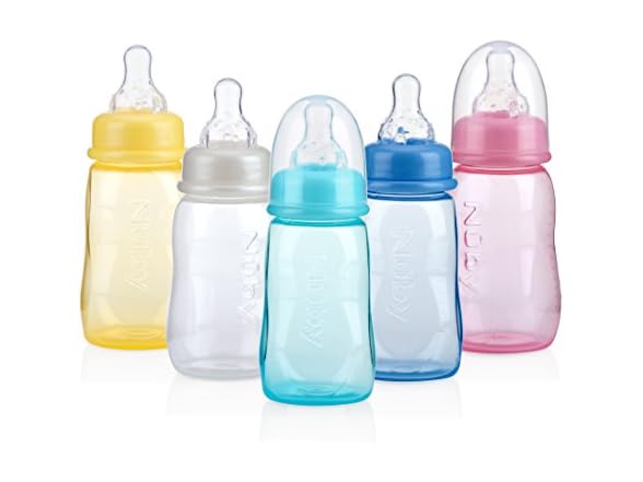 Nuby Standard Neck Tinted Feeding Nurser, 1 Count