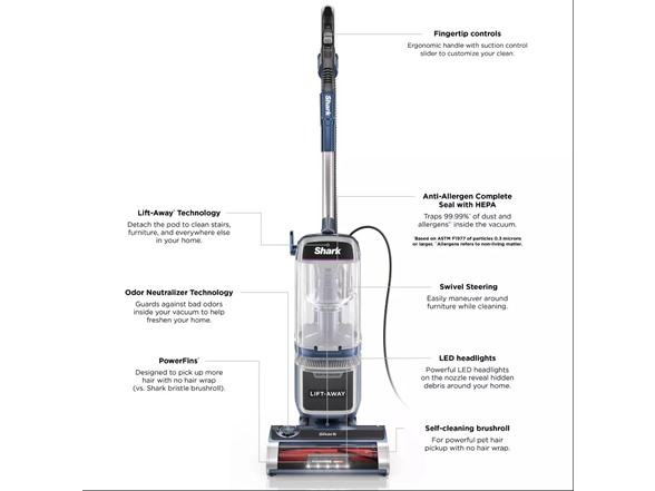 Shark Lift-Away Vacuum (Factory Reconditioned)