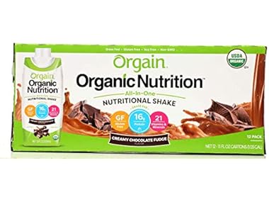 $18.99, Was $31.68, 40% Off! ORGAIN Chocolate Fudge Shake, 12pk dealfomo