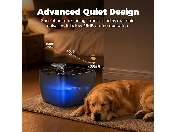 Pet Water Fountain for Large Dogs & Cats