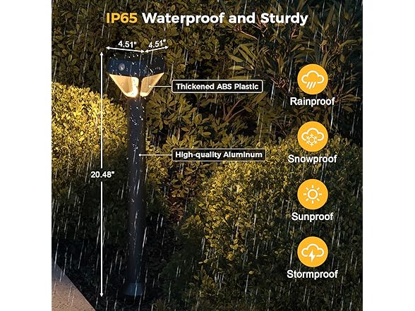 (6 Pack) XMCOSY+ Smart Solar Lights