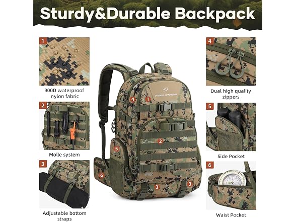Maelstrom Tactical Backpack, 40L Military Bag