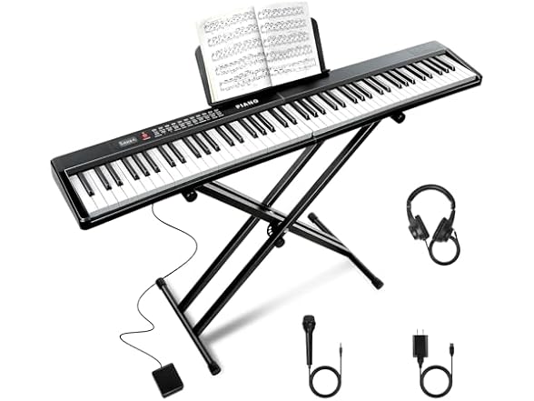 VEIYOUMO 88 Key SEMI-Weighted Piano