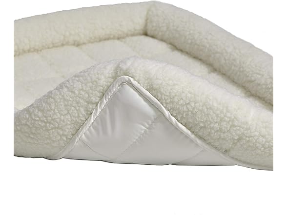 30L-Inch White Fleece Dog Bed or Cat Bed