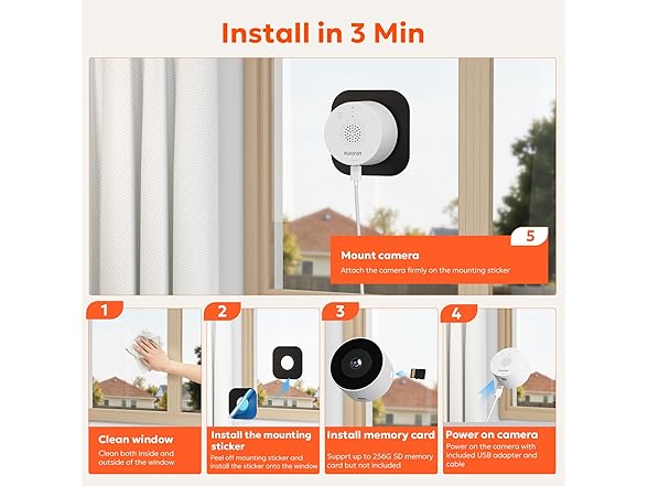 owltron 2K Window Camera | 5G & 2.4GHz | 3MP