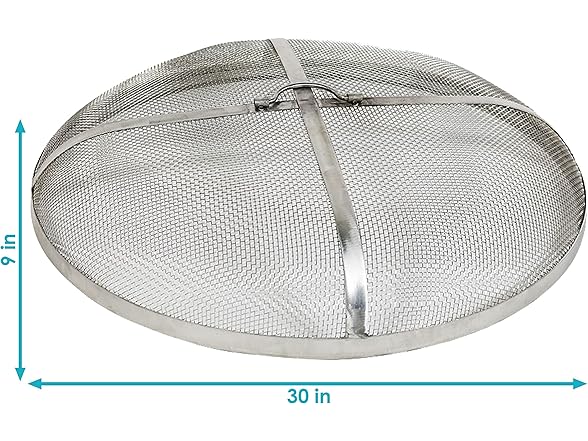 Sunnydaze Decor Stainless Firepit Spark Screen