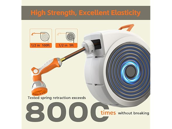 Entgard Retractable Garden Hose Reel 100