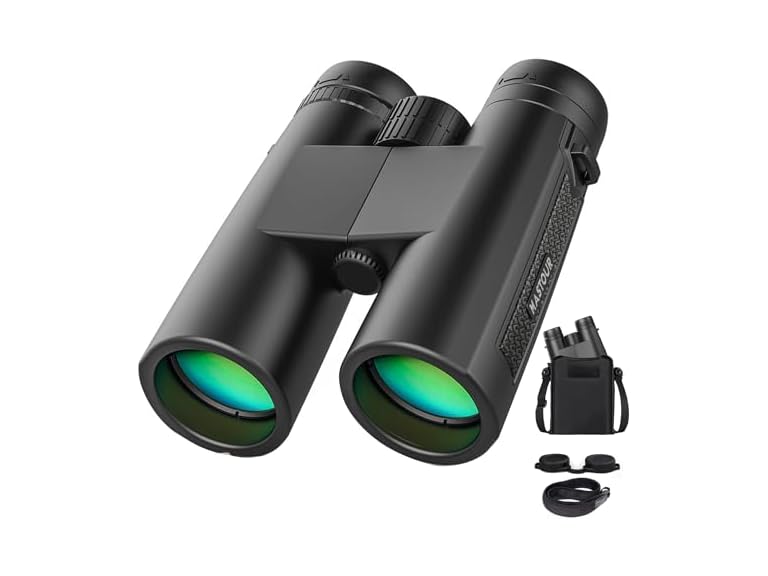 12x42 High Powered Large Eyepiece Compact Binoculars