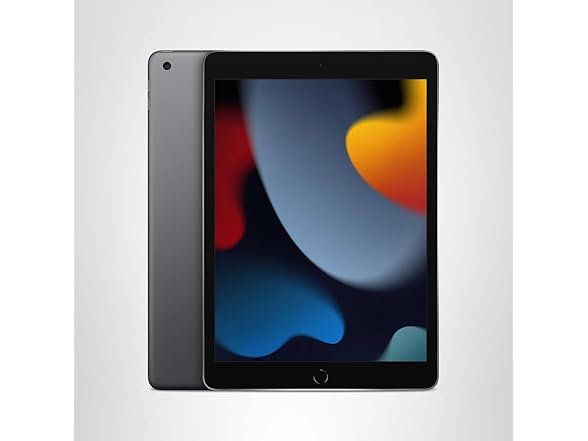 Apple iPad (9th Generation): with A13 Bionic chip, 10.2-inch Retina Display, 64GB, Wi-Fi, 12MP front/8MP Back Camera, Touch ID, All-Day Battery Life – Space Gray (Open Box)