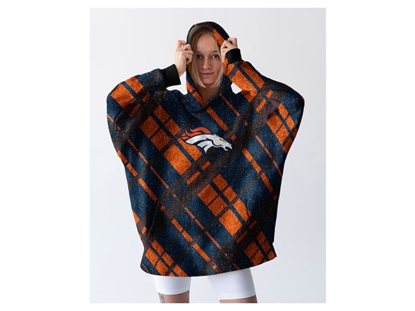 NFL Sherpa Flannel Hoodie Blanket - Choose Team