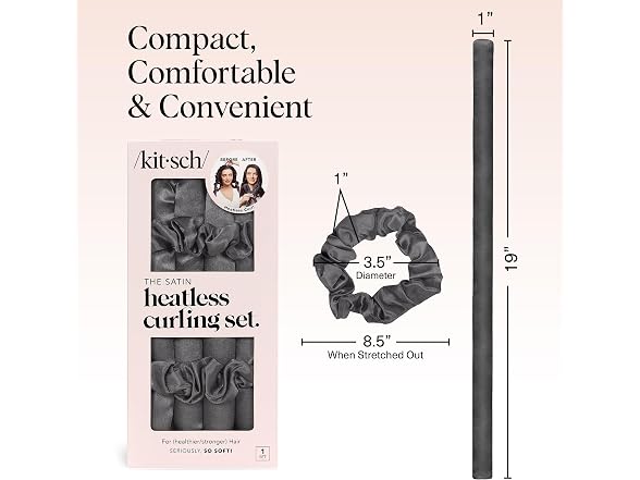 Kitsch Satin Heatless Hair Curler Set