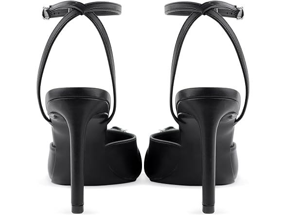 GYephgour Closed Toe Ankle Strap Heels