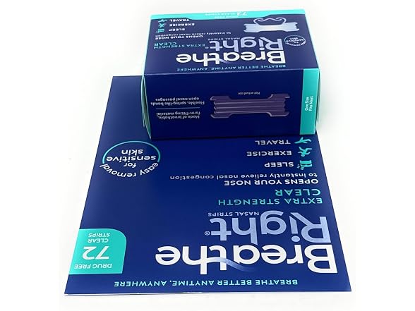 Breathe Right Nasal Strips Extra Clear Sensitive