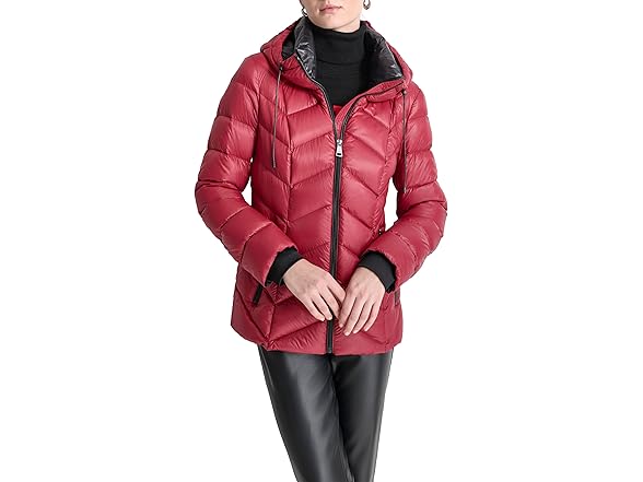 DKNY Hooded Down-filled Short Coat (XS & S)