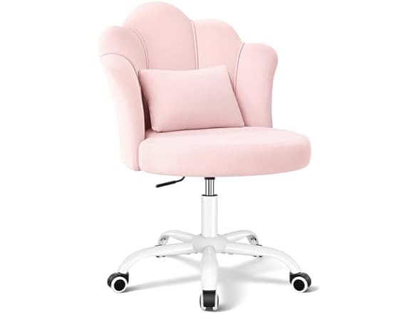 BestGlory W0893 Petal Vanity Chair with Wheels 1
