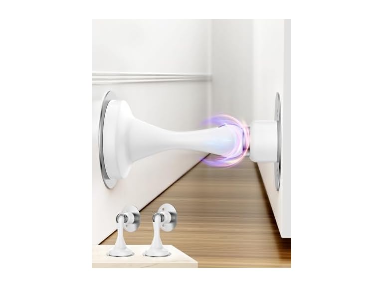 HELEMAN HS-MDS-WH2P Magnetic Door Stopper 2 Pack