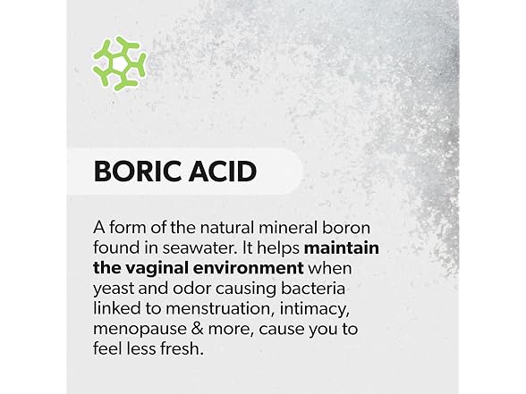 AZO Boric Acid Suppositories 600mg 30 Count