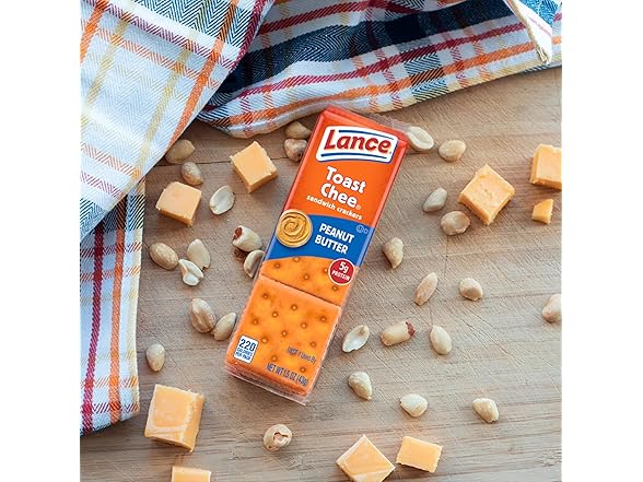 20PK Lance Sandwich Crackers, ToastChee Peanut Butter