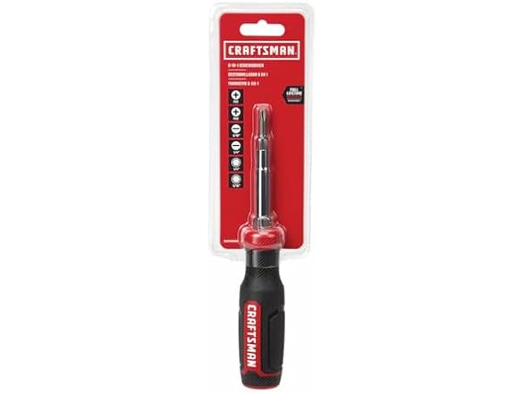 CRAFTSMAN Screwdriver with 6 Multi-Bits