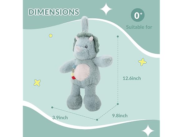 Linzy 10" Dinosaur Baby Stroller Toy