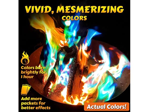 HGD 50 Pack Fire Color Changing Packets
