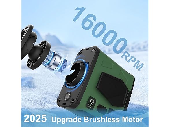 Beefull W0568 10000mAh Portable Waist Fan Green