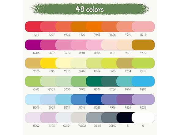 YASNAY Alcohol Markers, 48 Colors
