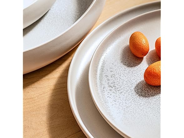 Eater x Zwiesel Fortessa Foss Stoneware, 12 Piece Dinnerware Set 