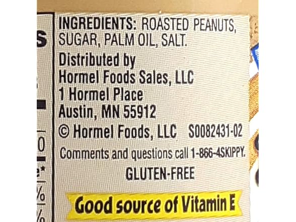 Skippy Natural Chunky Peanut Butter, 15oz