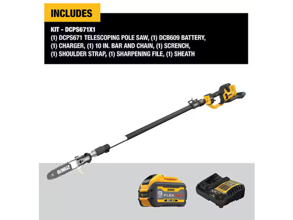 Dewalt DCPS671X1 FLEXVOLT 60V MAX 10" Pole Kit