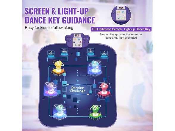 Dance Mat, 8-Button Dance Mixer Rhythm Step Play