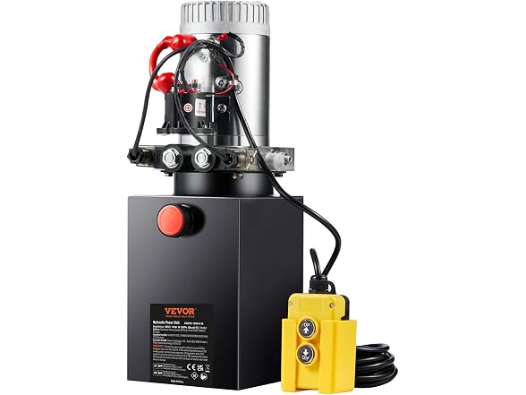 Hydraulic Pump, 6 Quart Hydraulic Power Unit