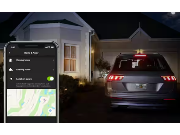 Philips Hue White Inara Black Outdoor LED Wall Lantern