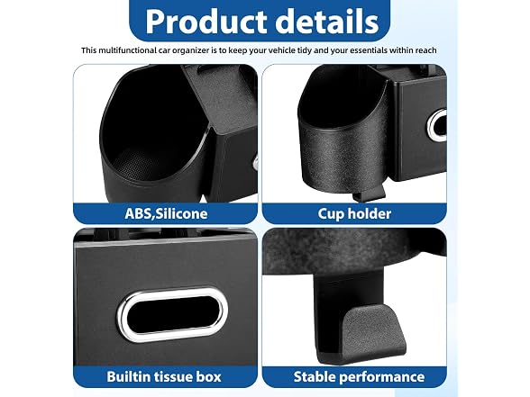 Luxshiny Back Seat Car Organizer with