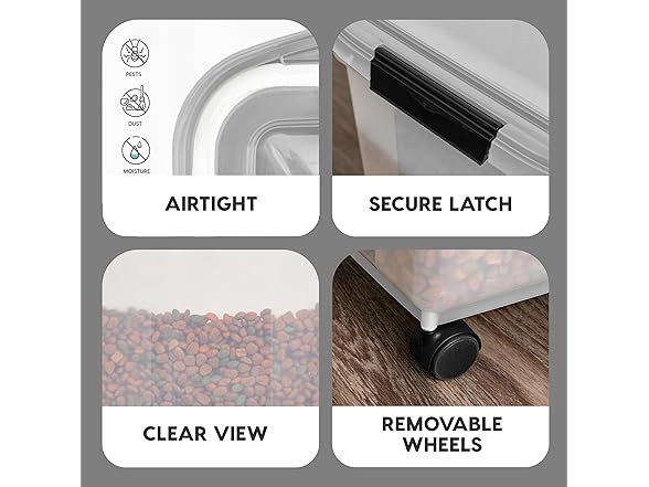 Airtight Dog Food Storage Container