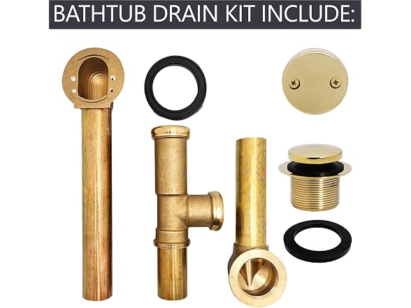 Westbrass 14in Waste Overflow Tip-Toe