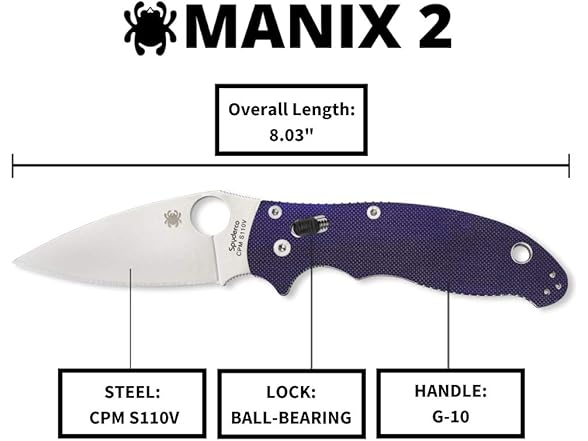 Spyderco Manix 2 Signature Knife