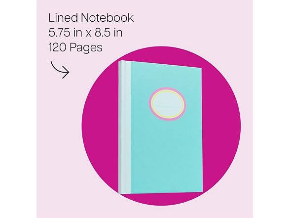 Post-it Lined Notebook, 7 x 9.88 in, Teal