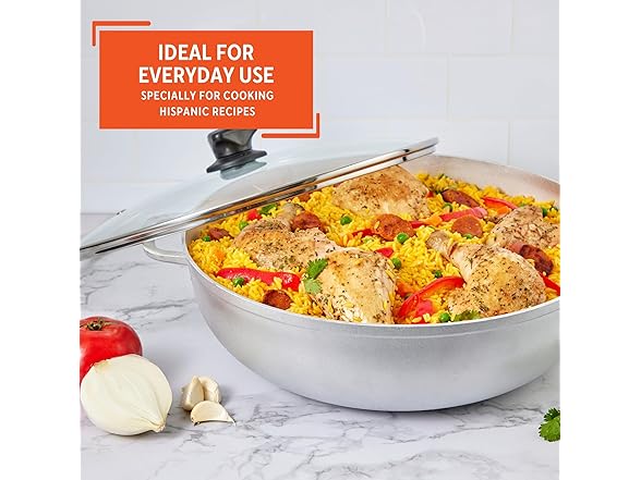 IMUSA Caldero Stock Pot with Glass Lid 11QT