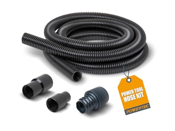 POWERTEC 70356 10 ft. Vacuum Hose Dust C